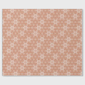 Oosterse Beige Ensyucha Star Asanoha Japan Patroon Cadeaupapier (Vlak)