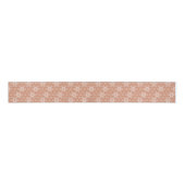 Oosterse Beige Ensyucha Star Asanoha Japan Patroon Grosgrain Lint (Voorkant)