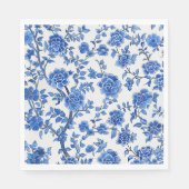 Oosterse Blauwe Chinoiserie Servet (Voorkant)