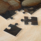 Oosterse Blauwe Kat Kerstmis Vintage Strand Legpuzzel (Zijkant)