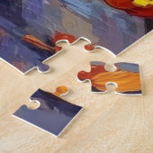 Oosterse Blauwe Katten Trick-or-Treating Halloween Legpuzzel (Zijkant)