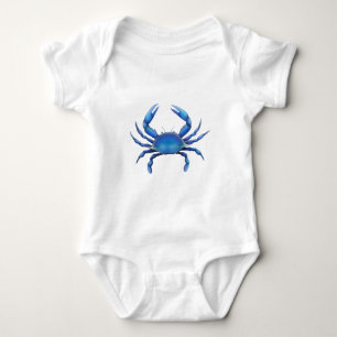 Oosterse blauwe krab romper