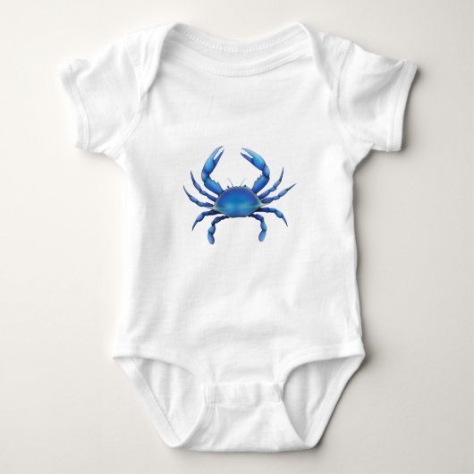 Oosterse blauwe krab romper (Voorkant)