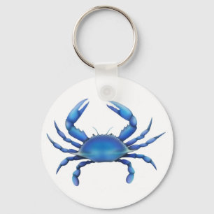 Oosterse blauwe krab sleutelhanger