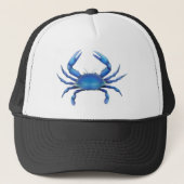 Oosterse blauwe krab trucker pet (Voorkant)