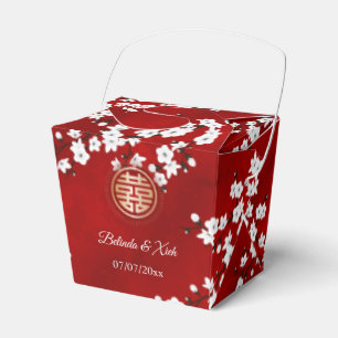 Oosterse Bloemen Chinese Trouw  Bedankdoosjes