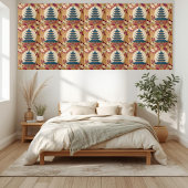 Oosterse Bloemen Rood Goud Chinoiserie Pagoda Tege Tegeltje