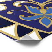 Oosterse Bloemen:  tapijt Poster (Hoek)