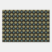 Oosterse bloemenpatroon cadeau wrap inpakpapier vel (Voorkant 3)