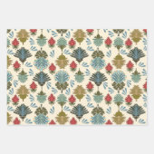 Oosterse bloemenpatroon cadeau wrap inpakpapier vel (Voorkant)