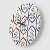 Oosterse bloementakken: Kalamkari Indisch. Grote Klok (Hoek)