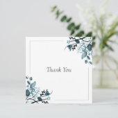 Oosterse bloesem bedankkaart (Staand voorkant)