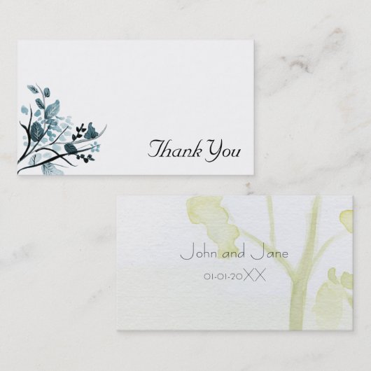 Oosterse bloesem Dank u Visitekaartje (Voorkant / Achterkant)