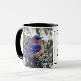 Oosterse Bluebird Coffee Mok met Identificatie