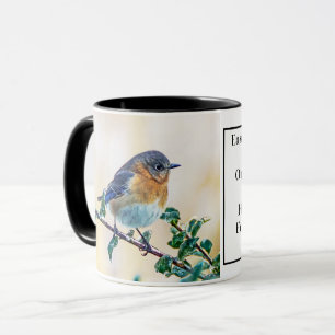 Oosterse Bluebird Coffee Mok met Identificatie