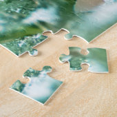 Oosterse Bluebird on Ice Covered Limb Puzzle Legpuzzel (Zijkant)