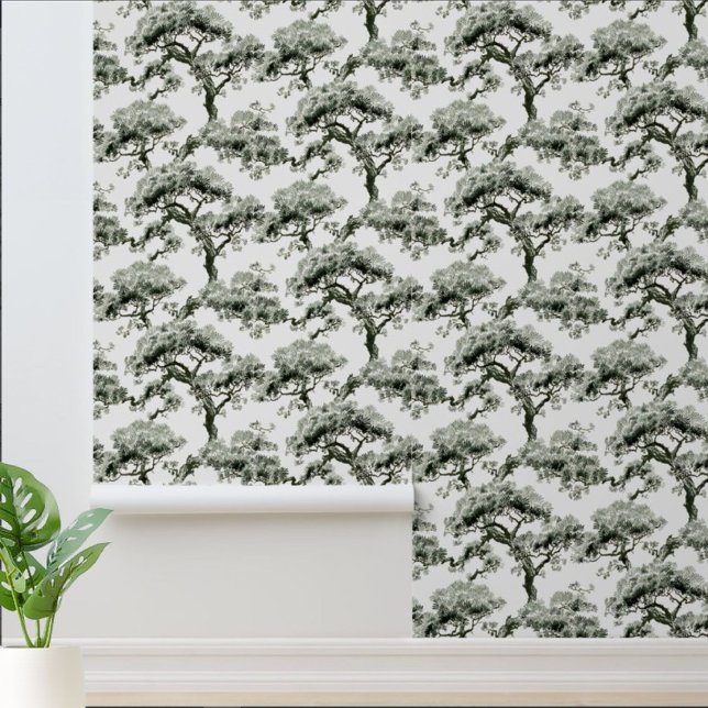  oosterse Bonsai-boompatroon Behang (Creator heeft geüpload)