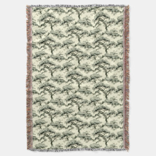 oosterse Bonsai-boompatroon Deken