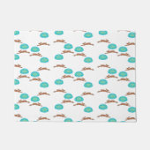 oosterse bunny en eitjes op wit deurmat (Voorkant)