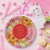 Oosterse Chinese kersenbloesem gepersonaliseerd Papieren Bordje (Feest)