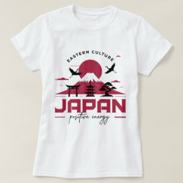 Oosterse cultuur Japan Mount Fuji & Kraanvogels Po T-shirt