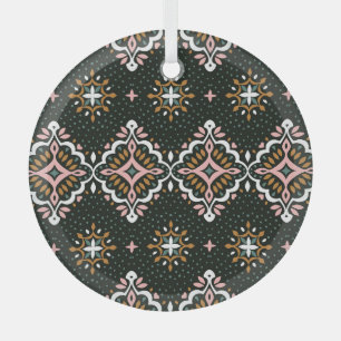 Oosterse damast: Talavera elegantie Glas Ornament