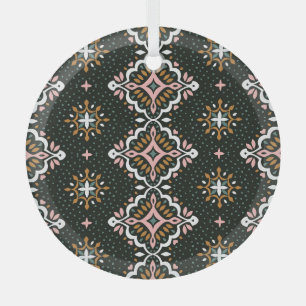 Oosterse damast: Talavera mozaïek. Glas Ornament