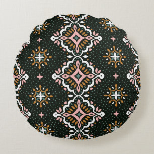 Oosterse damast: Talavera mozaïek. Rond Kussen
