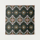 Oosterse damast: Talavera mozaïek. Wandkleed (Voorkant (horizontaal))