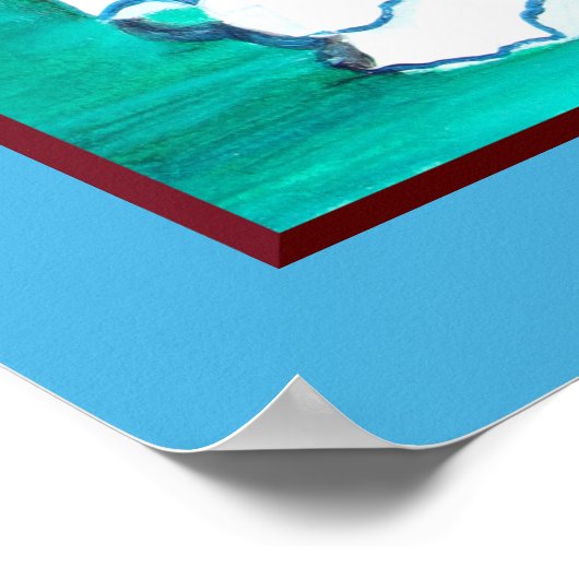 oosterse dame poster (Hoek)