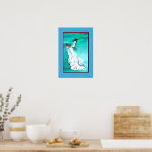 oosterse dame poster (Keuken)