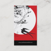 oosterse doorslikken in maanlicht moderne Latijns- Visitekaartje (Achterkant)