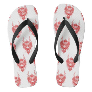 Oosterse Drakenkop Teenslippers