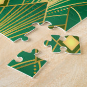 Oosterse Elegantie: Art Deco behang Legpuzzel (Zijkant)