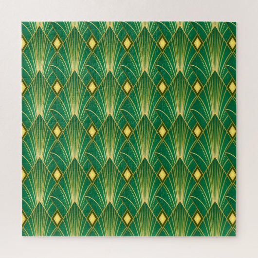 Oosterse Elegantie: Art Deco behang Legpuzzel (Verticaal)