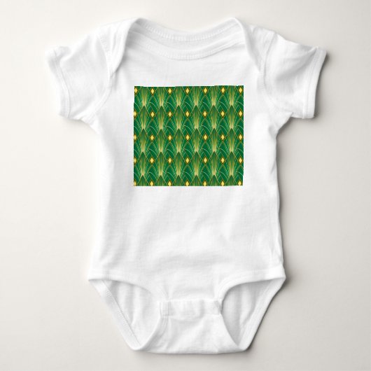 Oosterse Elegantie: Art Deco behang Romper (Voorkant)
