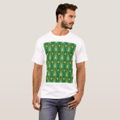 Oosterse Elegantie: Art Deco behang T-shirt (Voorkant volledig)