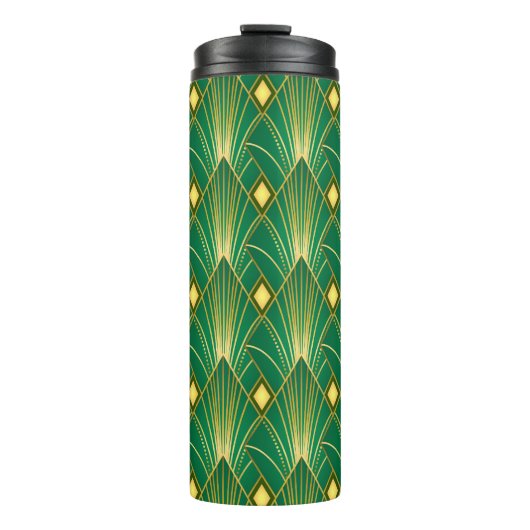 Oosterse Elegantie: Art Deco behang Thermosbeker (Voorkant)