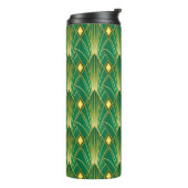 Oosterse Elegantie: Art Deco behang Thermosbeker (Gedraaid links)