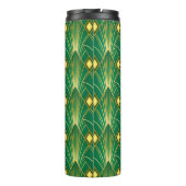 Oosterse Elegantie: Art Deco behang Thermosbeker (Achterkant)