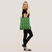 Oosterse Elegantie: Art Deco behang Tote Bag (Op model)