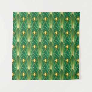 Oosterse Elegantie: Art Deco Behangpapier Wandkleed