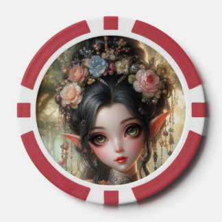 Oosterse Elfen Speelkaarten Poker Chips