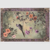 Oosterse esthetiek, Chinoiserie Bird & Floral Tissuepapier (Voorkant)