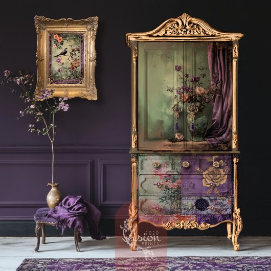 Oosterse esthetiek Chinoiserie Floral Stilleven Tissuepapier