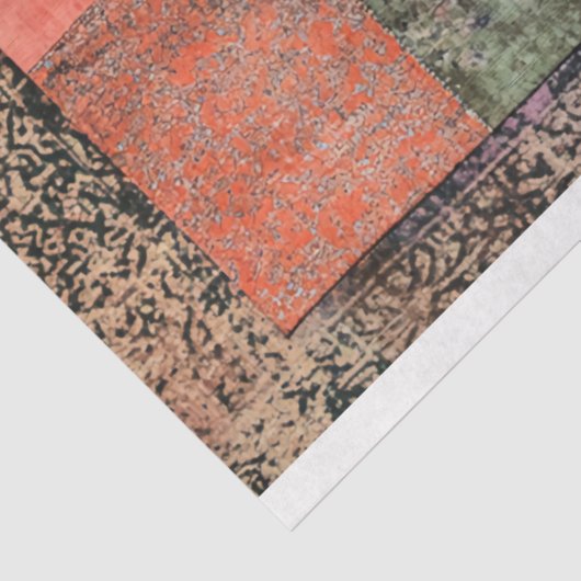 Oosterse esthetiek Chinoiserie Patchwork Patterns Tissuepapier (Detail)