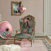 Oosterse esthetiek Elegant Geisha Portret Tissuepapier