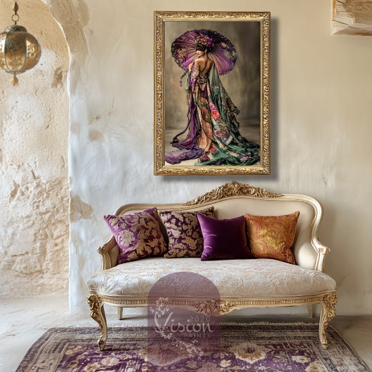 Oosterse esthetiek Japanse Geisha Portretkunst Tissuepapier