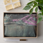 Oosterse Esthetiek Roze Kersenbloesem Stilleven Tissuepapier (Geschenk)