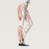 Oosterse flair: Damask Peacock Paisley Leggings (Rechts)